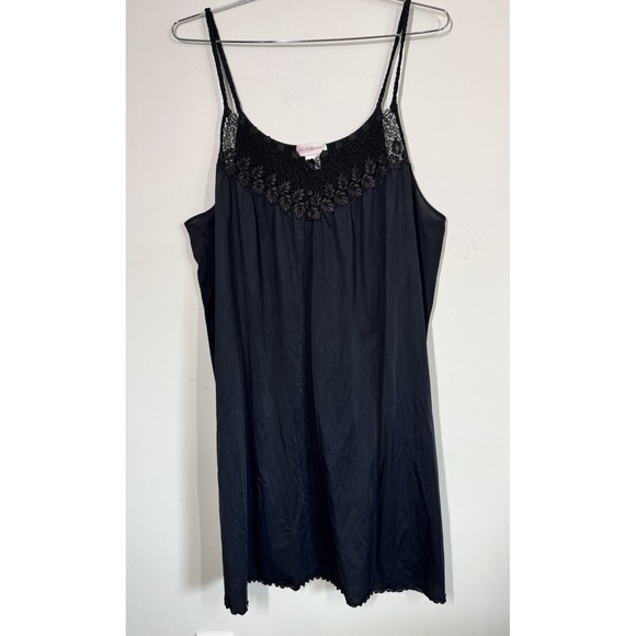 Shadowline Beloved Sleeveless Short‎ Nightgown Braided Spaghetti Straps Size 2X - Picture 1 of 10